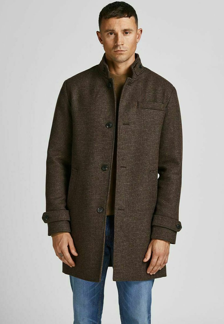 Jack & Jones PREMIUM BLAMELTON SN - Īss mētelis - black coffee