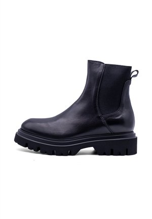 REBEL - Stivaletti con plateau - black