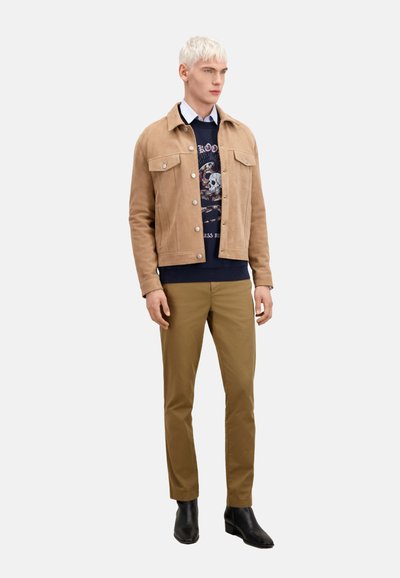 The Kooples Veste en cuir - beige