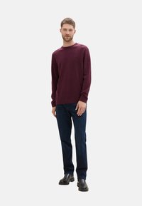 TOM TAILOR Strickpullover - dunkelrot