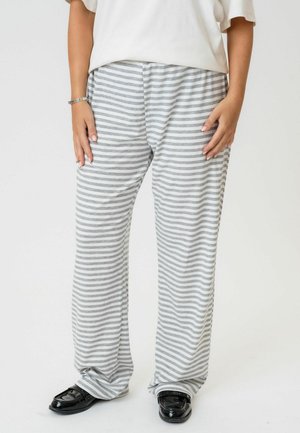ZHANNAIC  - Stoffhose - grey stripes