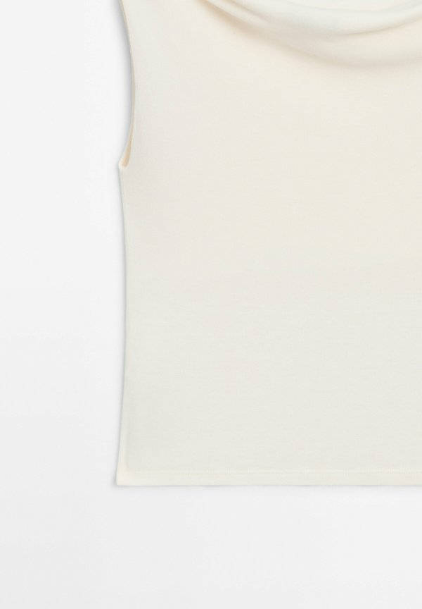 DRAPED WITH KNOT DETAIL - Top - beige3