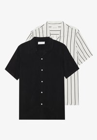 VISCOSE 2 PACK - Chemise - black/white