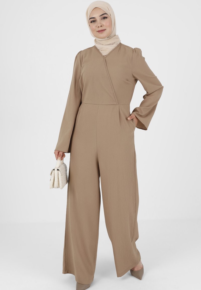Modanisa Jumpsuit lichtbruin