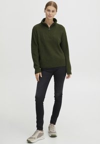 Oxmo OXSaline - Neule - rifle green melange