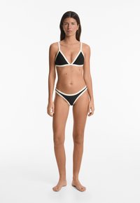 OYSHO CONTRAST TRIM MEDIUM COVERAGE - Bas de bikini - black