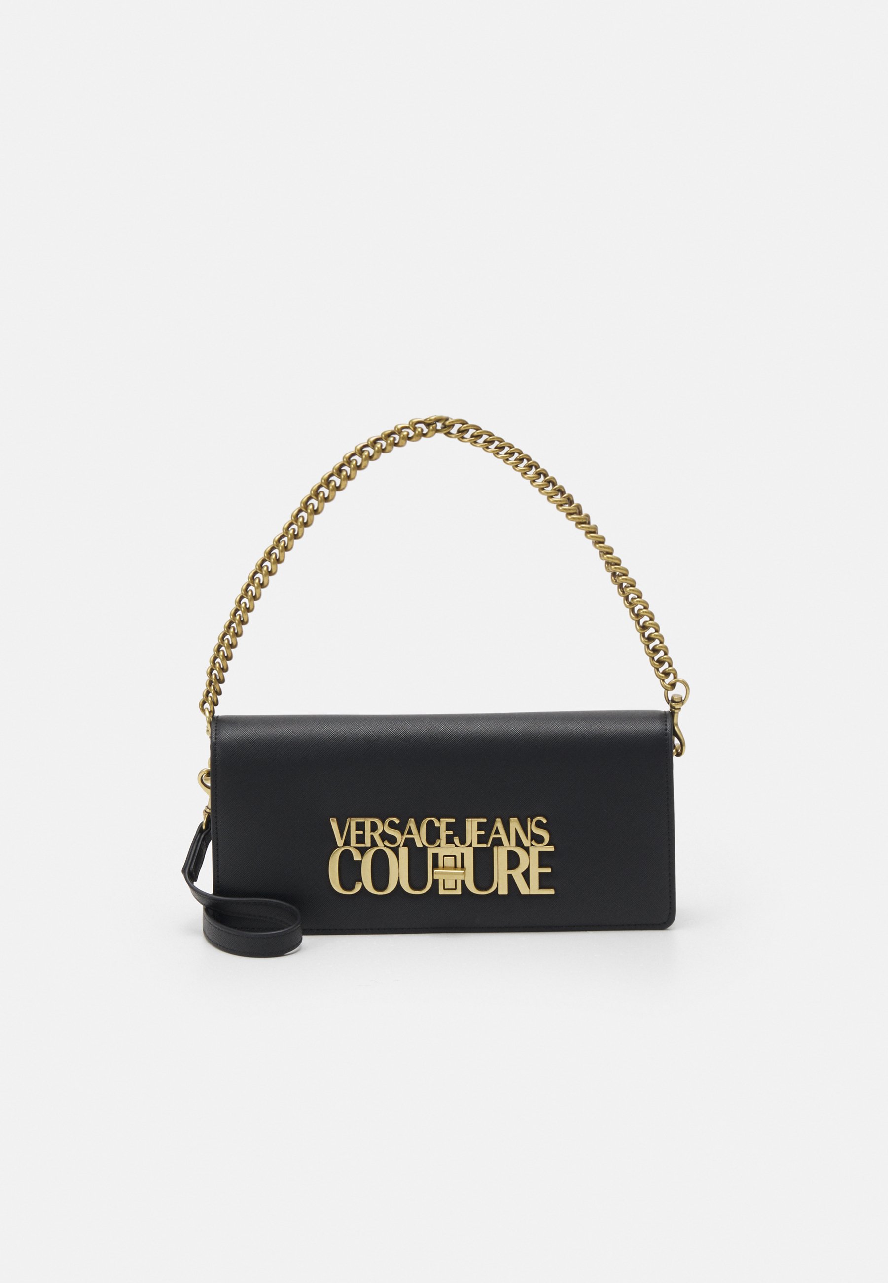 Versace Jeans Couture SAFFIANO LOCK SHOULDER BAG - Borsa a mano -  black/nero - Zalando.it