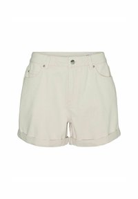 Vero Moda VMZURI MIX NOOS - Shorts vaqueros - ecru