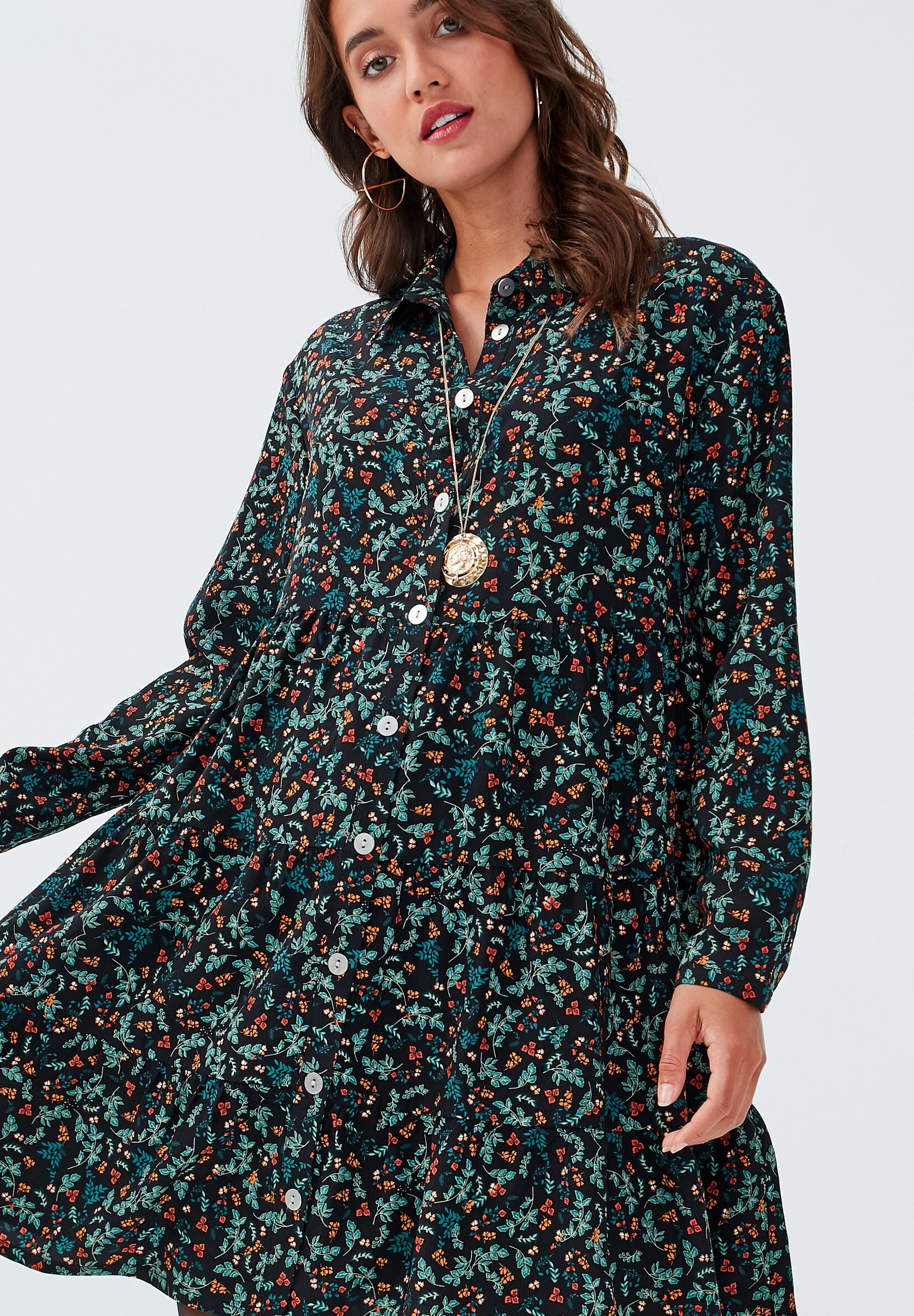 robe chemise cache cache