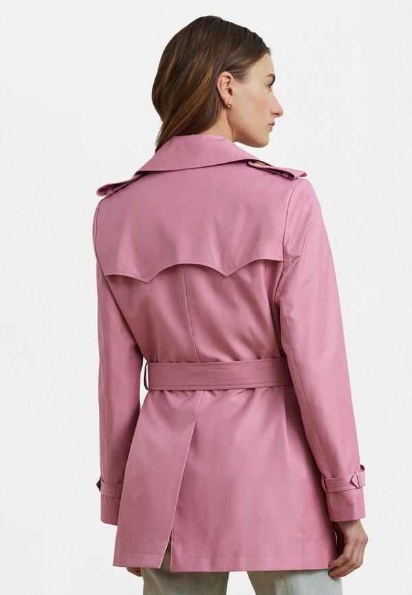 DOUBLE BREASTED COTTON BLEND TRENCH COAT - Trenchcoat - rose mauve3