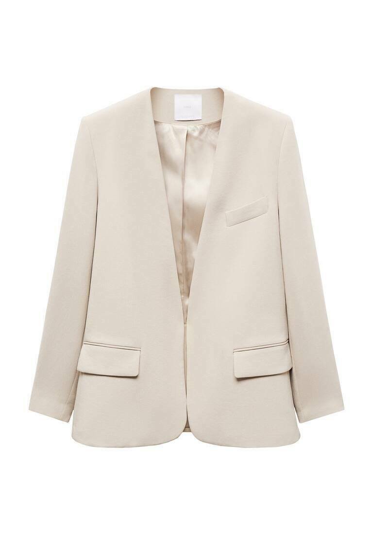 Mango Blazer zandkleur