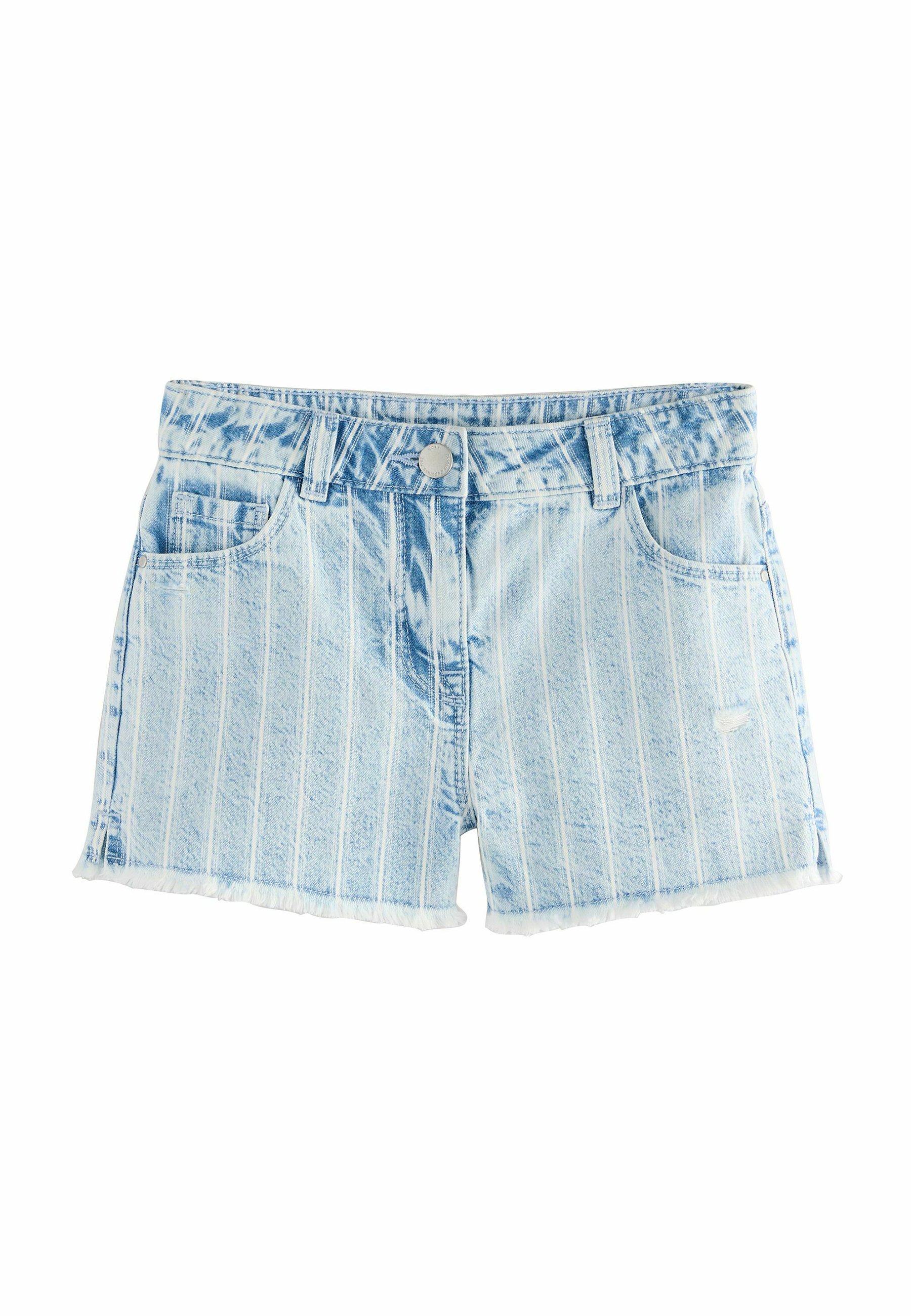 Short Next Fille Bleu Délavé – Denim Coupé Vieilli, Taille 2-3 Ans, Parfait état