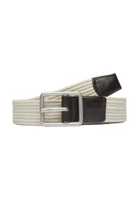 s.Oliver MIT DORNSCHLIESSE - Gevlochten riem - wollweiß
