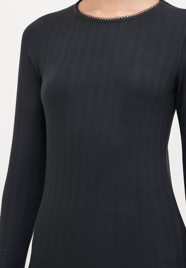 Long-Sleeve Pointelle Sleep Top - Pyjama top2