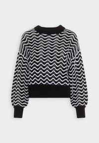 RITA STRUCTURE   - Jersey de punto - black/cloud dancer