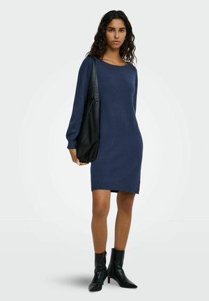 JDY KNITTED DRESS JDYBRILLIANT SHORT DRESS - Robe pull - black iris