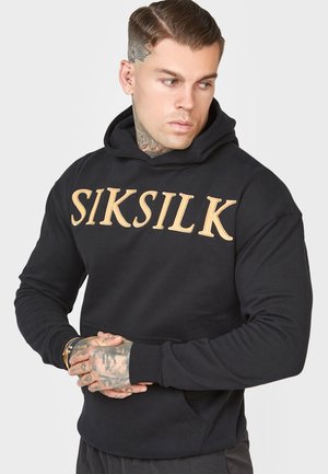 APPLIQUE HOODIE - Mikina s kapucí - black
