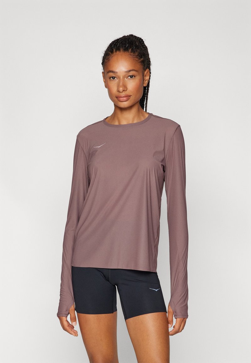 HOKA AIROLITE RUN LONG SLEEVE - Top dugih rukava - smokey quartz