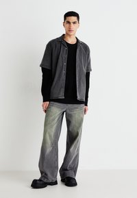 GAP OVERSIZED PLAITED CREW - Džemper - black