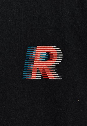 REVOLUTION, REVOLUTION PRINTED CREWNECK - Sweater - black-melange