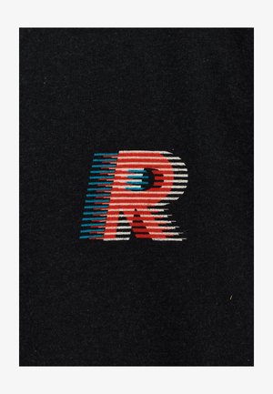 REVOLUTION, REVOLUTION PRINTED CREWNECK - Sweater - black-melange