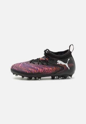 FUTURE 8 MATCH MG JR UNISEX - Moulded stud football boots - black/white/glowing red