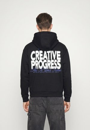 Sublevel, SUBLEVEL HOODIE OVERSIZE PRINT - Hoodie - black