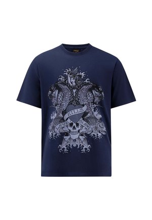 Ed Hardy KILLS SLOWLY - Triko s potiskem - navy