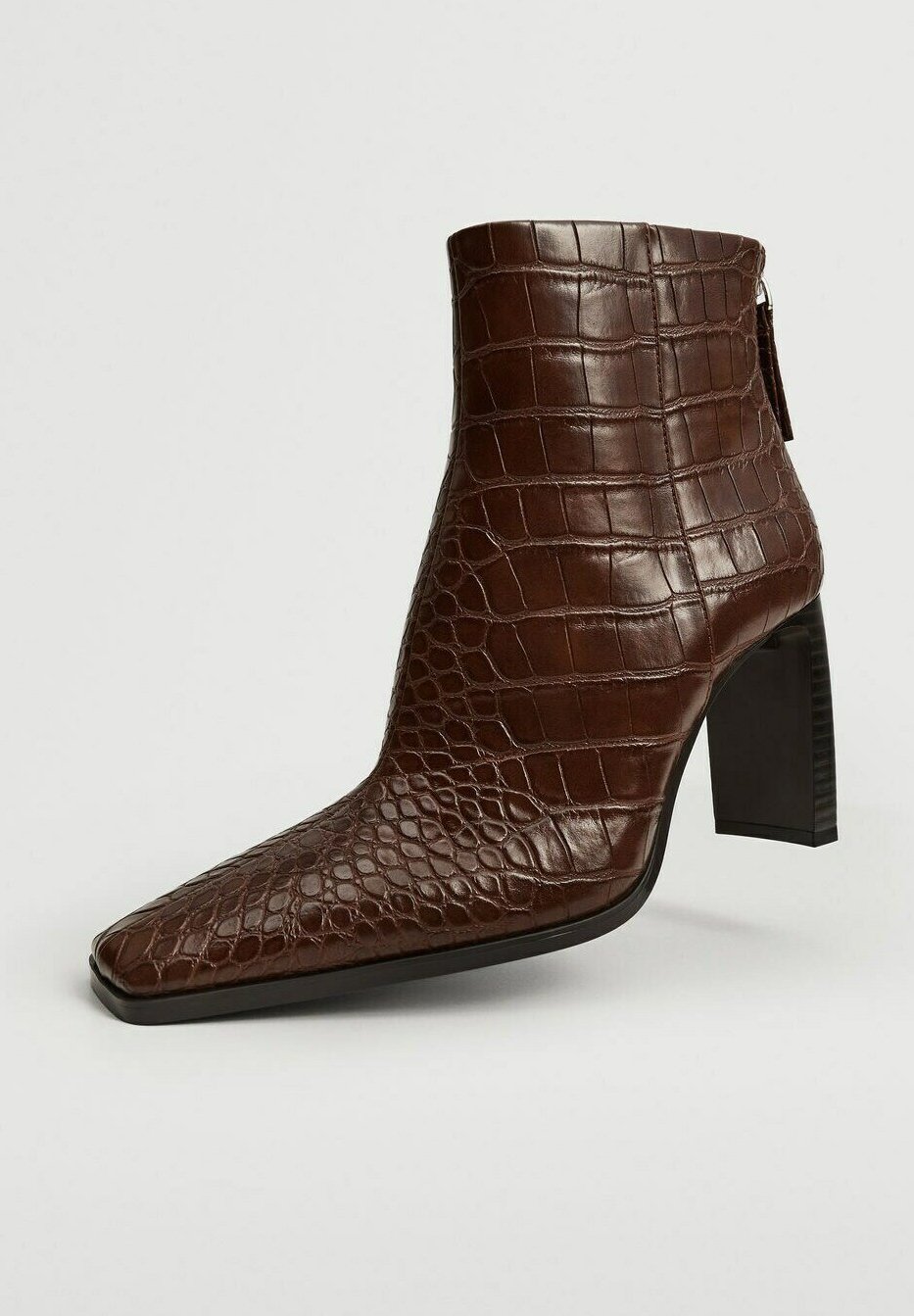 mango burgundy boots