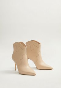 Mango Botines de tacón - nude