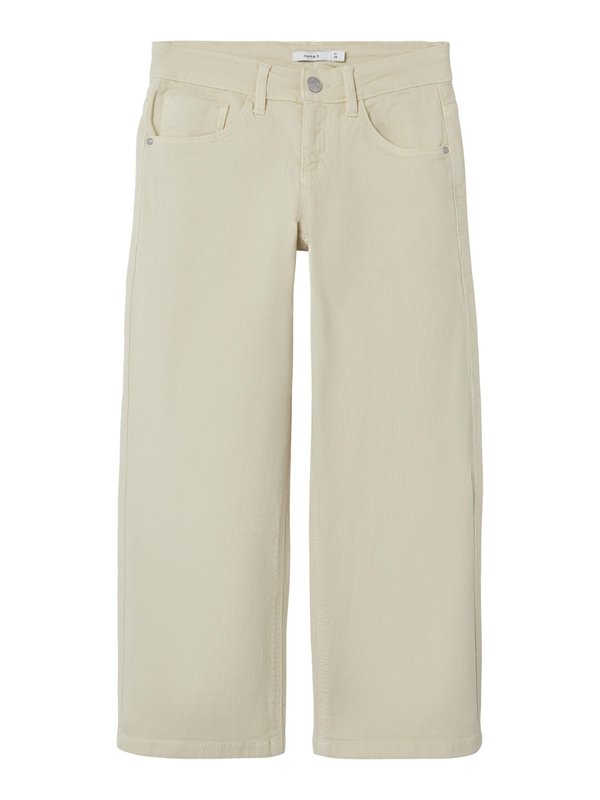 NKFROSE WIDE TWI - Flared Jeans - beige3