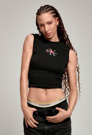 Calvin Klein Jeans, PRIDE BABY TEE - T-shirt imprimé - black