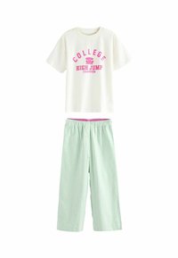 Next SET - Nattplagg set - green ecru white