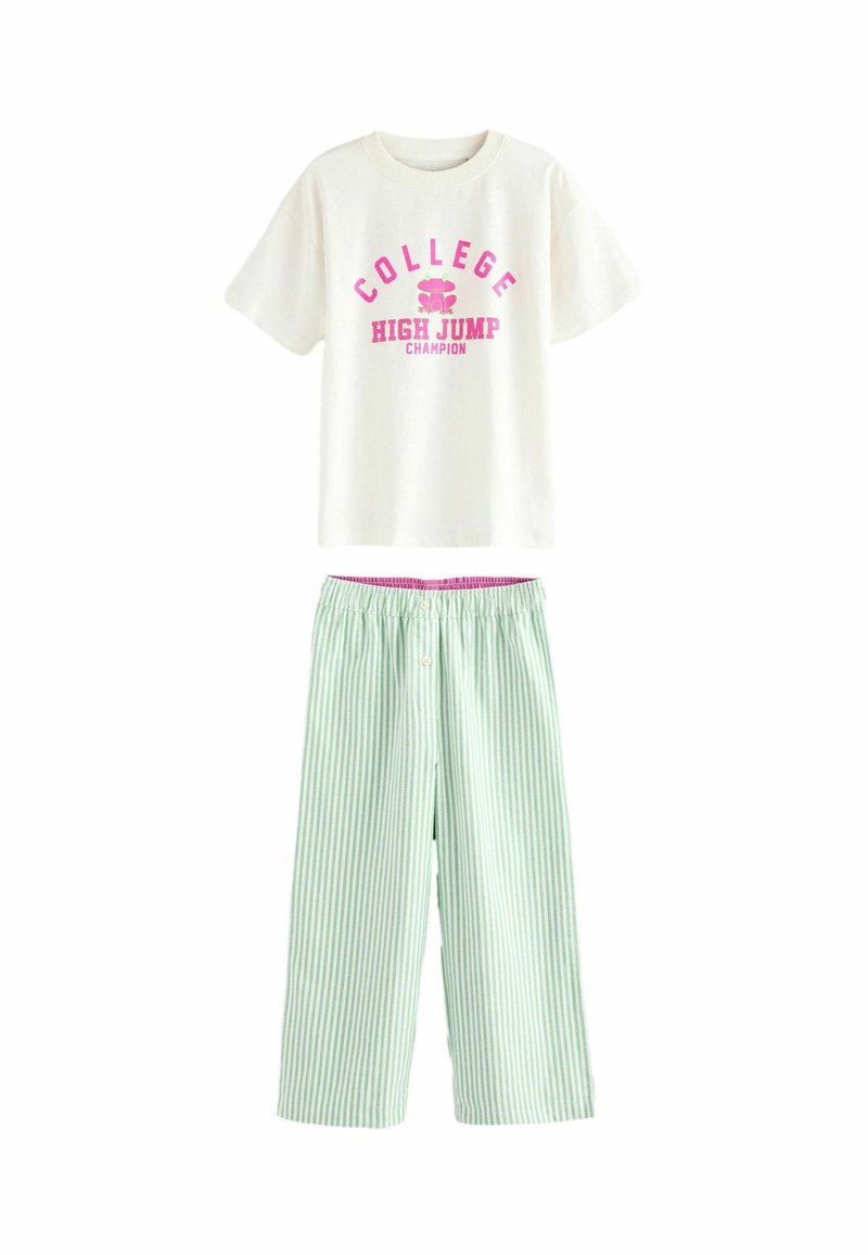 Next SET - Pyžamová sada - green ecru white