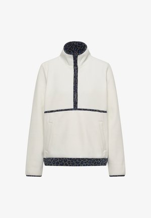 Cecil, FLEECE-PULLOVER MIT LEO-DETAILS - Fleecetrøjer - vanilla white