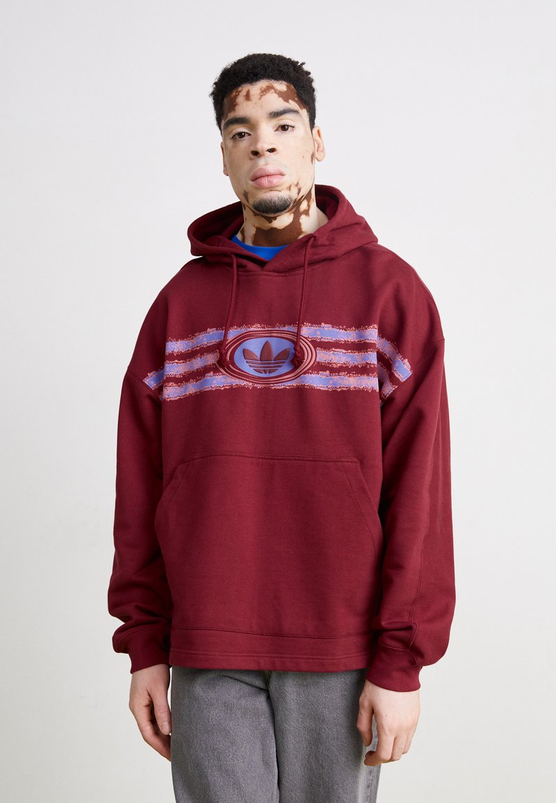 adidas Originals GRAPHIC HOODIE - Camisola - shadow red