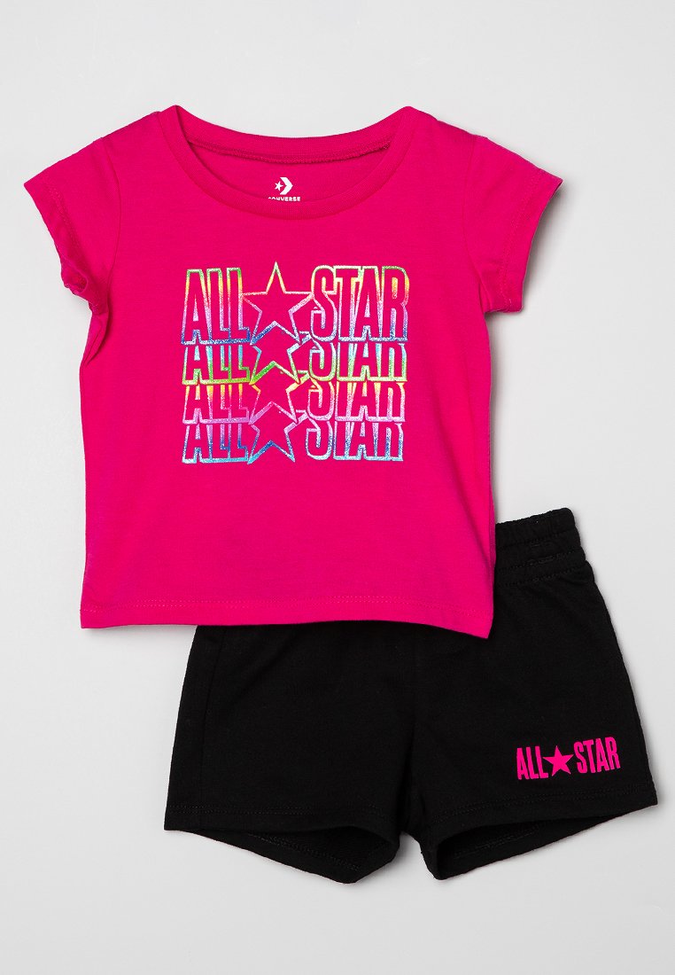 Converse T-shirt print donkerroze Converse T-shirt print donkerroze