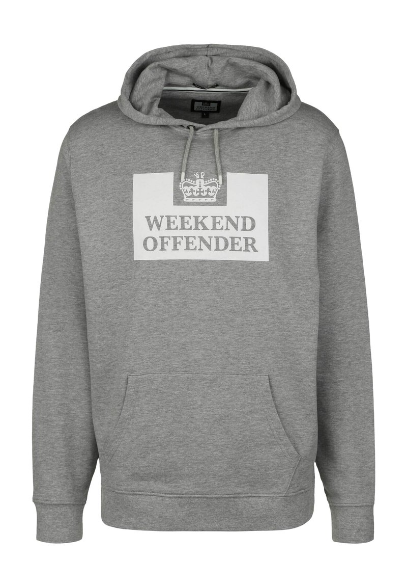 Weekend Offender HM SERVICE CLASSIC - Felpa con cappuccio - grey marl