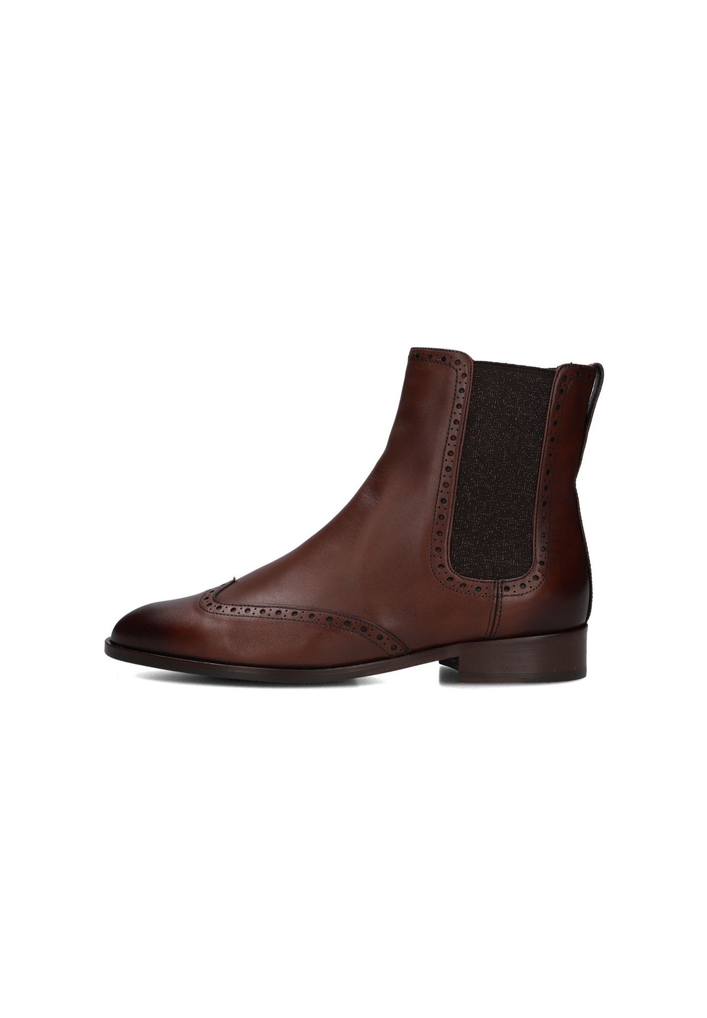 Leather Pertini Stiefeletten Cognac Pertini Ankle Boots For Women