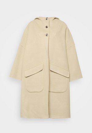 COAT WITH HOOD - Klasický kabát - dried teak