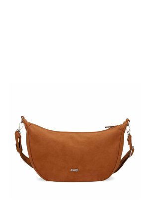 ZWEI, MADEMOISELLE.M UMHÄNGETASCHE 34 CM - Cross body bag - nubuk cognac