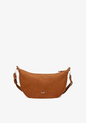 ZWEI, MADEMOISELLE.M UMHÄNGETASCHE 34 CM - Cross body bag - nubuk cognac