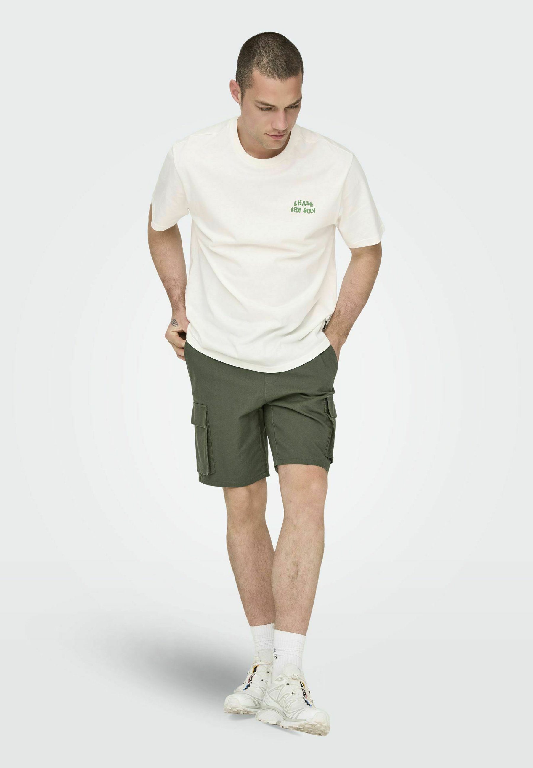 Only Sons TREILLIS Shorts olive night oliva Zalando