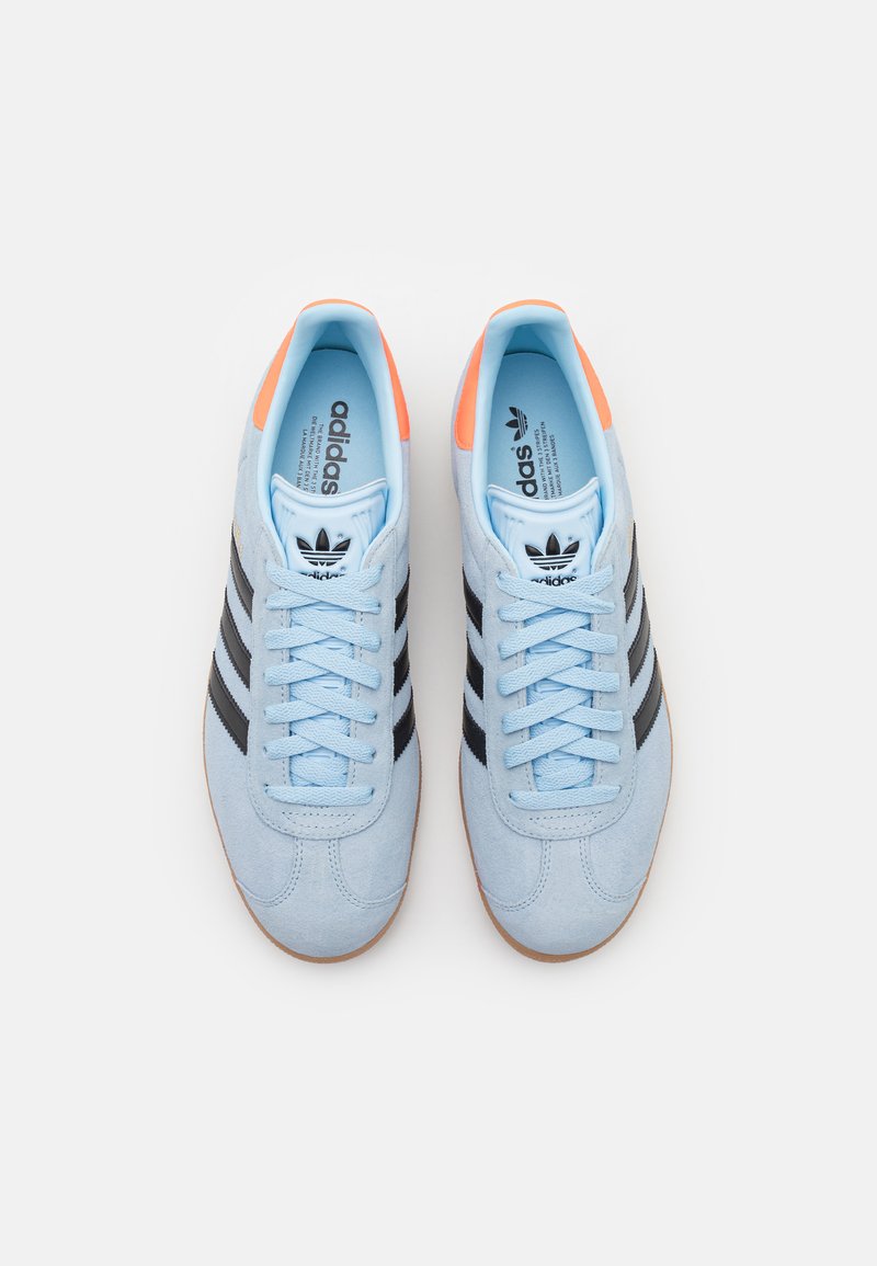 adidas gazelle silver green womens adidas Originals Gazelle Trainers in Light Blue