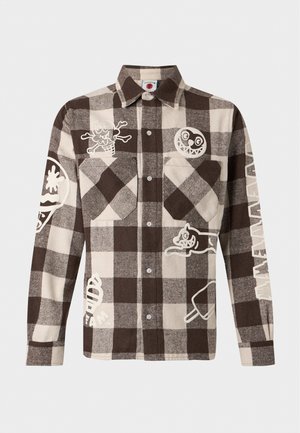 Icecream, MULTI LOGO CHECK SHIRT - Chemise - brown