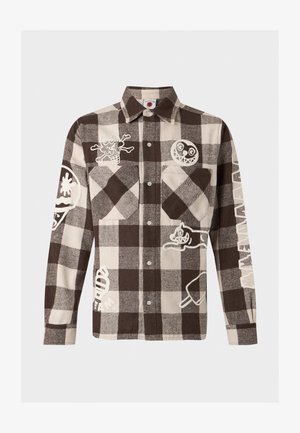 Icecream, MULTI LOGO CHECK SHIRT - Chemise - brown