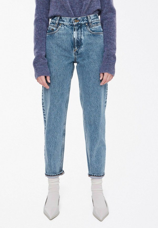 BAPAOLO - Jeans Tapered Fit - marble wash