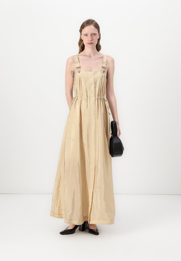 OVERALL DRESS - Maxi dress - khaki4