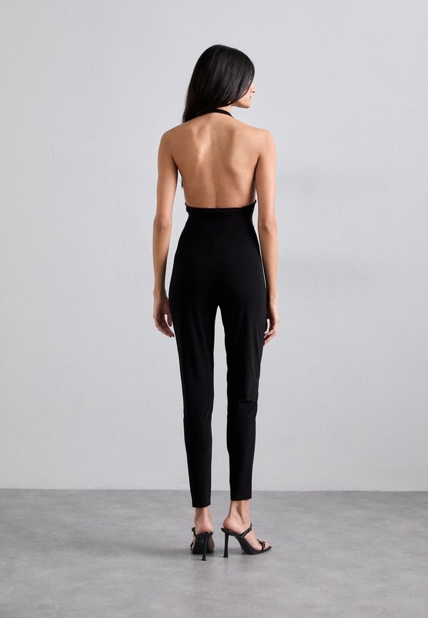 HALTER SHIRRED FRONT CATSUIT - Jumpsuit4