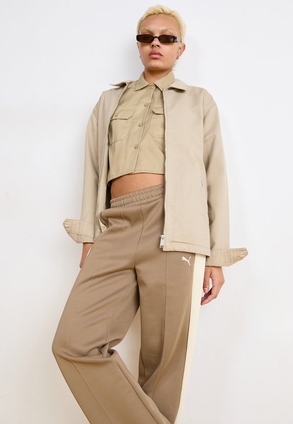 ALWAYS ON STRAIGHT TRACK PANTS - Tracksuit bottoms - totally taupe2